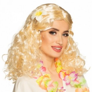  Wig Leilani Blond With Flower Costumes in Salmiya