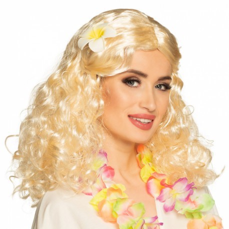 wig leilani blond with flower