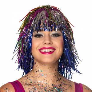  Wig Mettalic (4asstd.colours) Costumes in Manqaf