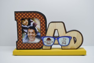 Buy  Wooden Photoframe - Dad Shaped in Kuwait