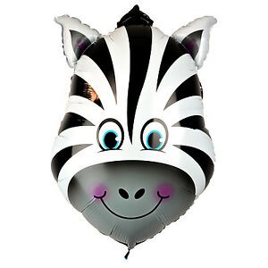  Zebra Animal Large Helium Balloons in Manqaf