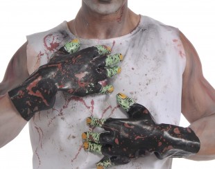  Zombie Black Molded Gloves in Nahdha